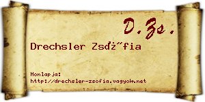 Drechsler Zsófia névjegykártya